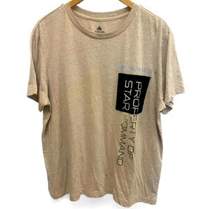 Disney Parks Buzz Lightyear Property‎ Of Star Command Beige Shirt size XL